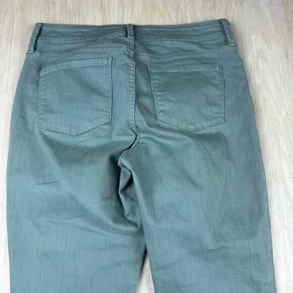 NYDJ Alina Convertible Ankle Mid Rise Straight Stretch Casual Everyday Jeans 8 - Picture 7 of 16